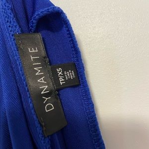 Blue dynamite long sleeve fancy shirt